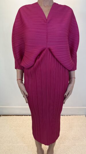 Vestido Plissado Flutuante